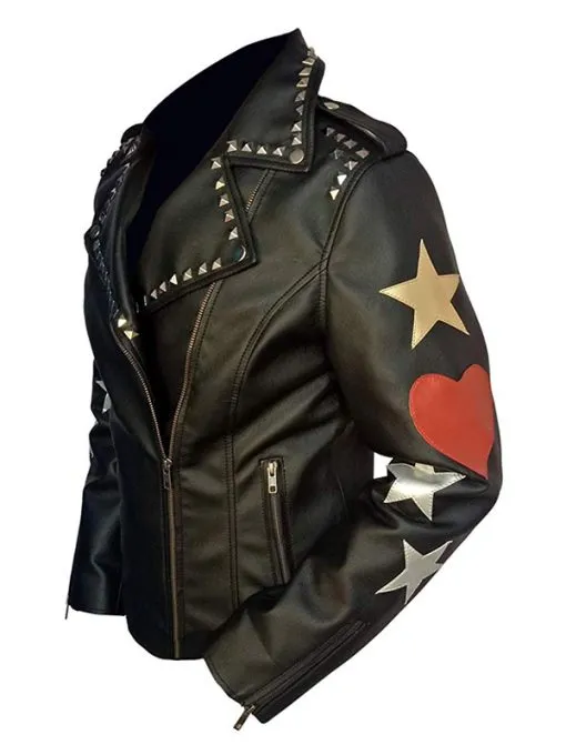 Brando Motorbike Red Heart Jacket - Image 2