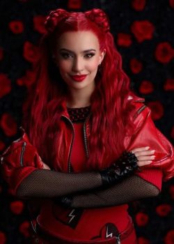 Kylie Cantrall Descendants The Rise Of Red 2024 Cropped Leather Jacket