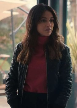 Maya Stern Fool Me Once S01 Black Leather Jacket