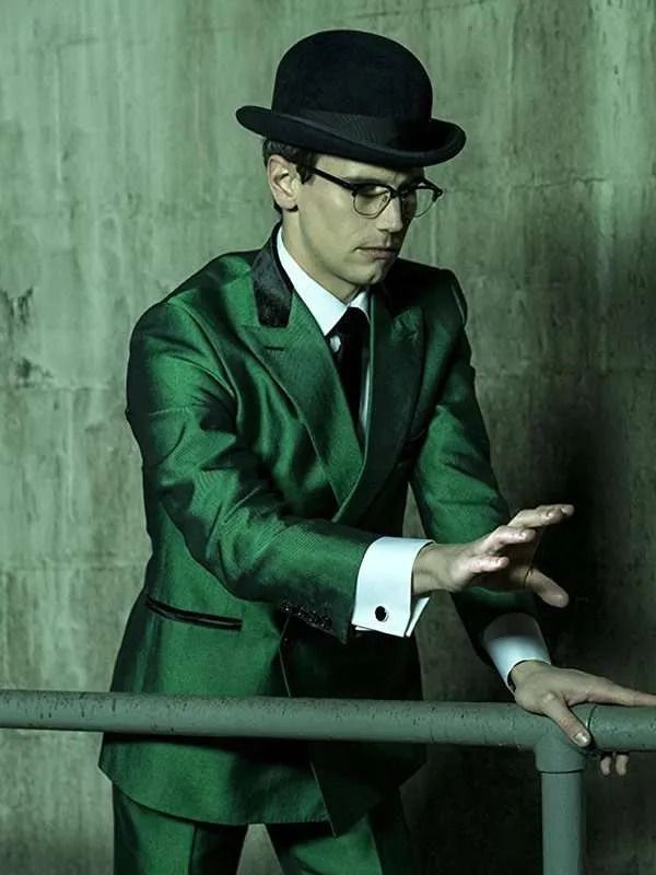 Cory Michael Smith Gotham Green Blazer Suit - Image 4