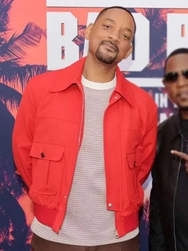 Will Smith Bad Boys Ride or Die Red Jacket