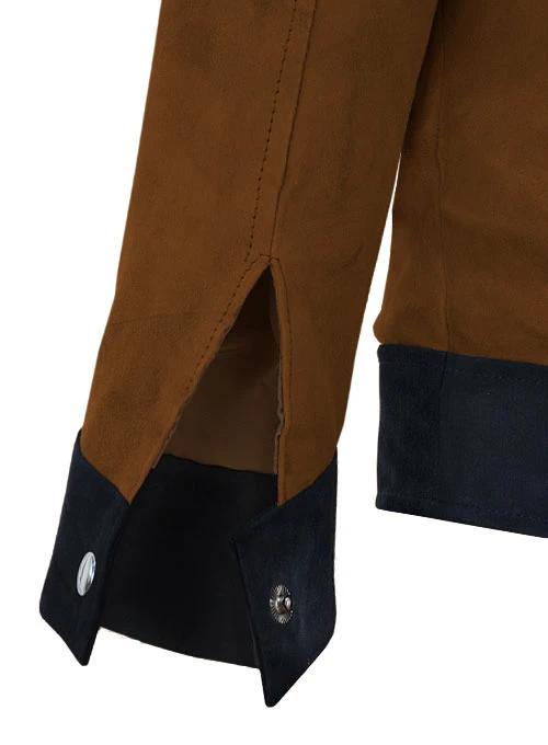 Cristiano Ronaldo suede Leather Jacket - Image 2