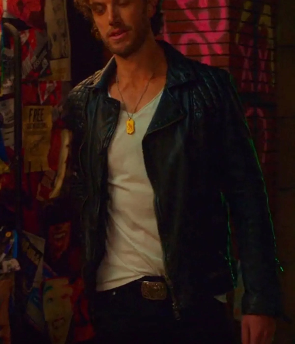 Sex/Life 2021 Adam Demos Black Leather Jacket - Image 4