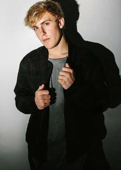 Jake Paul Black Suede Leather Jacket
