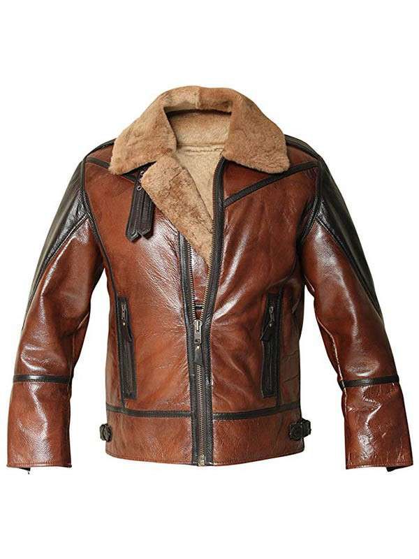B3 Bomber Sheepskin Leather Jacket for Men - Image 2