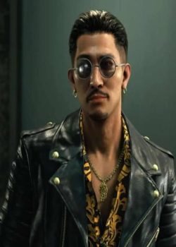 Tianyou Zhao Like a Dragon Infinite Wealth Black Leather Jacket