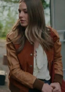 Lark Virgin River S05 Bomber Leather Jacket