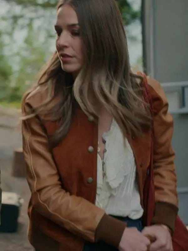 Lark Virgin River S05 Bomber Leather Jacket