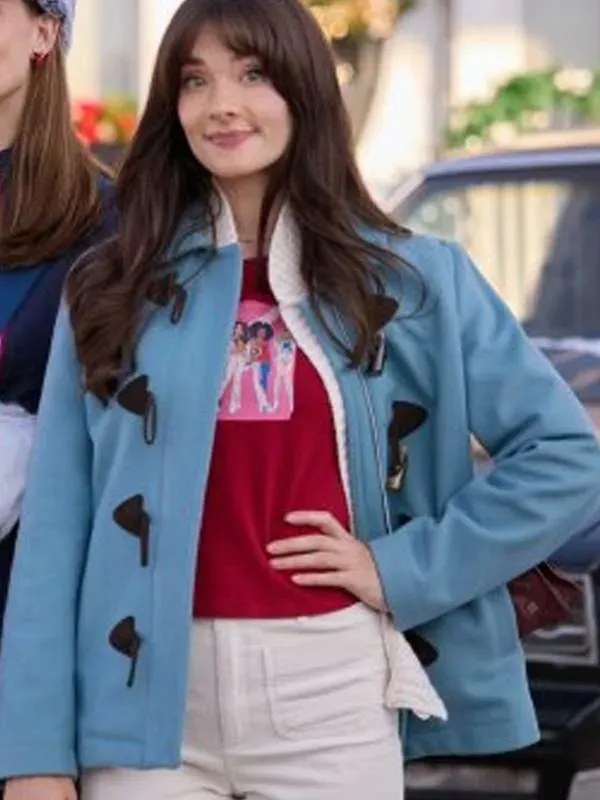 A ’90s Christmas Eva Bourne Blue Jacket