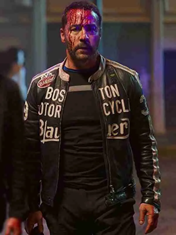Jeremy Piven American Night Black Leather Jacket