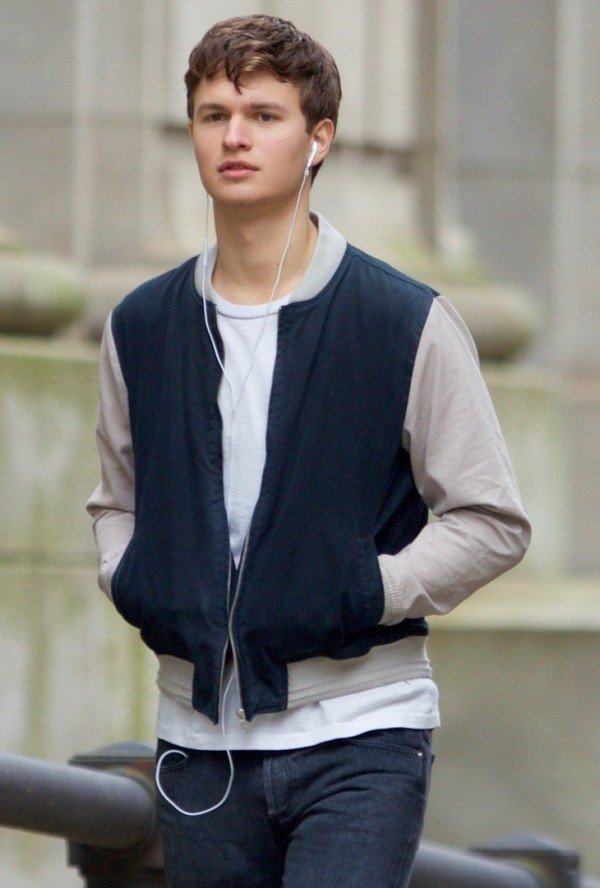 Baby Driver Ansel Elgort Bomber Jacket