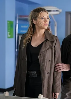 Katheryn Winnick Big Sky Cotton Trench Coat