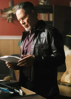 Blue Ridge The Series Connor McGrath Black Leather Jacket