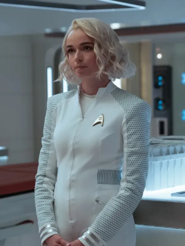 Christine-Chapel-Tv-Series-Strange-New-Worlds-Season-2-Jess-Bush-Leather-Jacket