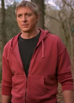 Cobra Kai Johnny Lawrence Red Hooded Jacket