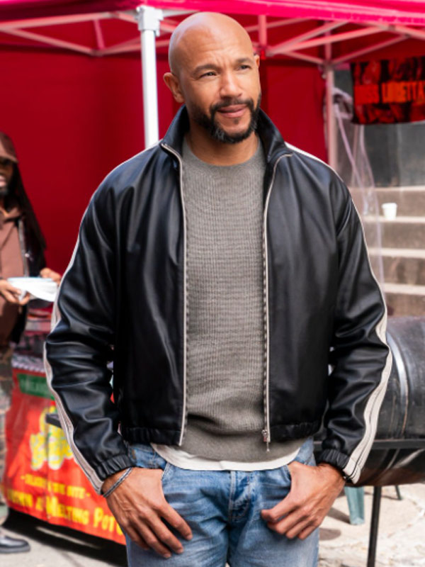 Dr. Miles Fulton The Equalizer Black Leather Jacket