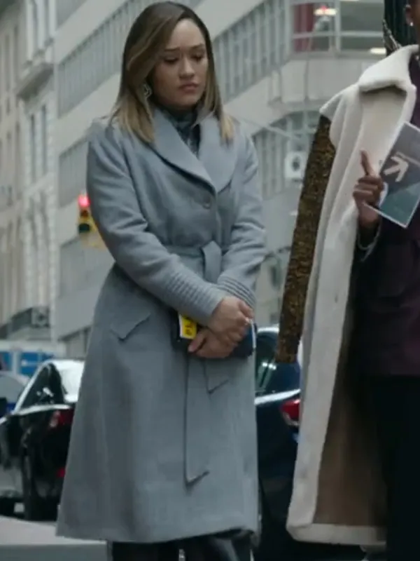 Quinn Joseph Harlem S01 Grey Wool Trench Coat