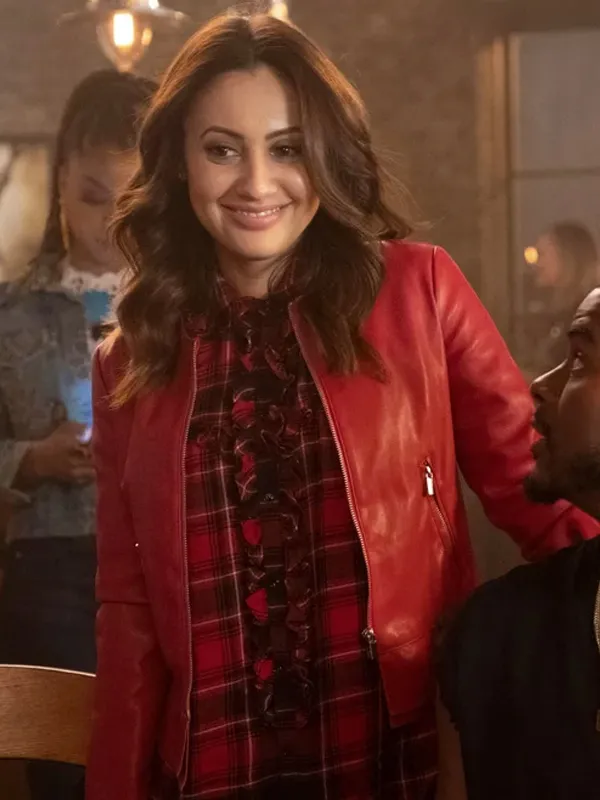 Grown-ish S05 Ana Torres Red Leather Jacket