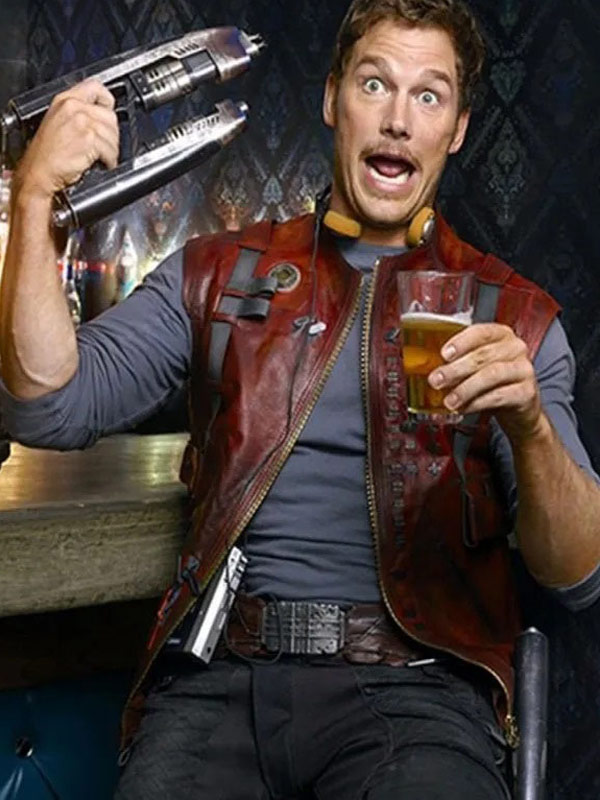 Guardians of the Galaxy Volume 2 Star Lord Leather Vest - Image 2