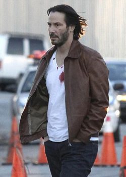 Keanu Reeves John Wick Brown Leather Jacket
