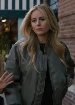 Justine Lupe Nobody Wants This Green Bomber Jacket