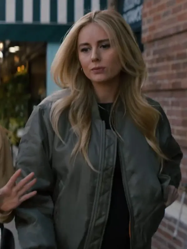 Justine Lupe Nobody Wants This Green Bomber Jacket