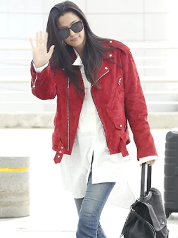 Jun Ji-hyun Red Jacket - Image 2