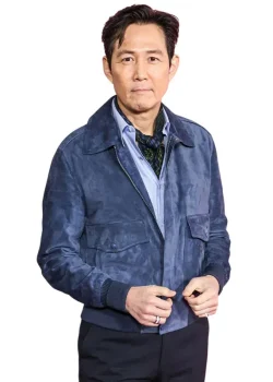 Lee Jung Jae Squid Game Suede Leather Jacket