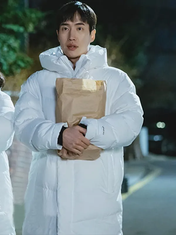 Jong-Hyeop Chae Love All Play S01 White Puffer Coat