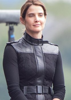 Spiderman Far from Home Cobie Smulders Black Cotton Vest