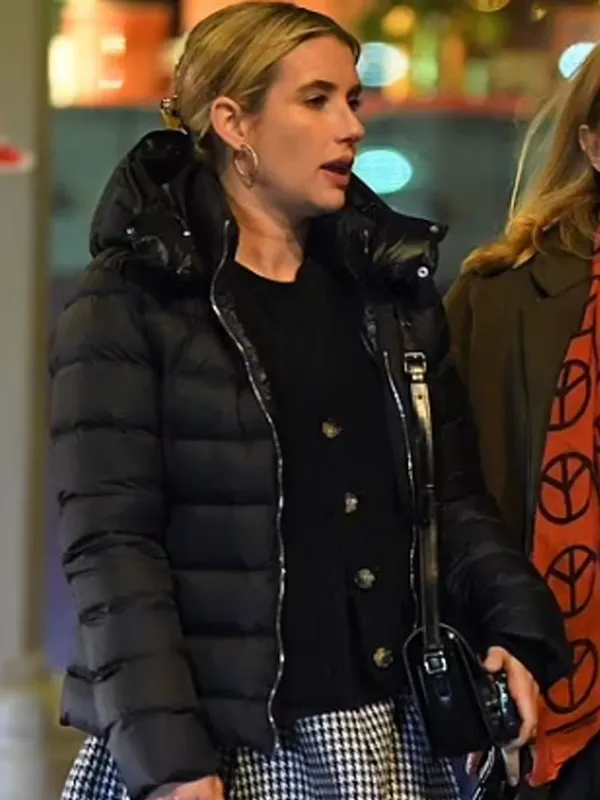 Emma Roberts Madame Web Black Jacket