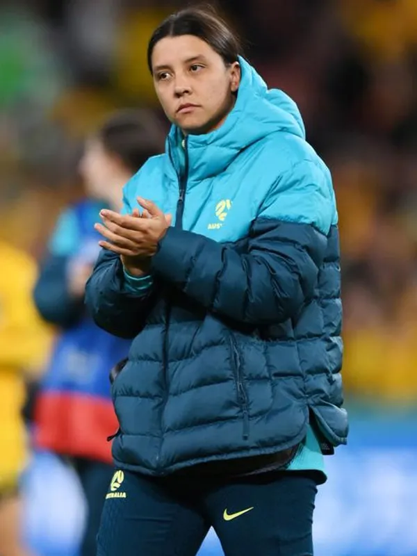 Matildas 2023 Blue Hooded Puffer Jacket