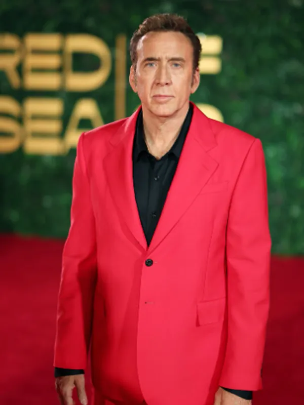 Nicolas Cage Night Gala Red Blazer