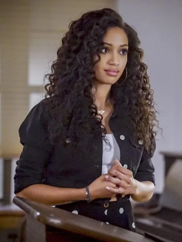 Olivia Baker All American Black Crop Jacket