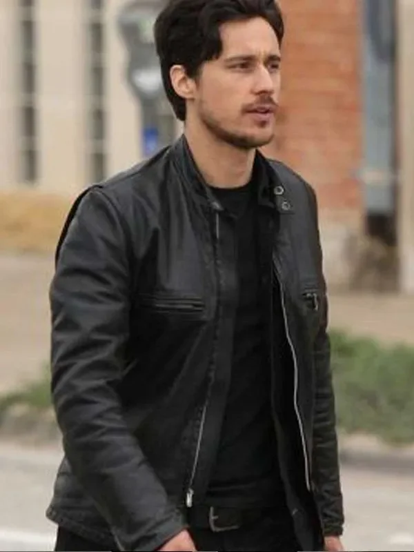 Queen of The South Peter Gadiot Biker Leather Jacket - Image 2