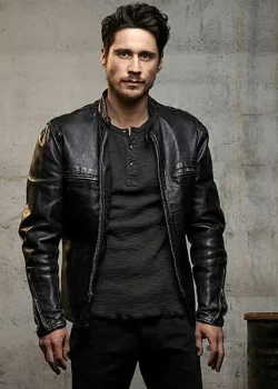 Queen of The South Peter Gadiot Biker Leather Jacket
