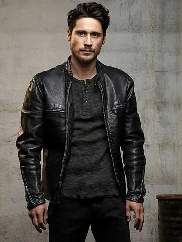 Queen of The South Peter Gadiot Biker Leather Jacket