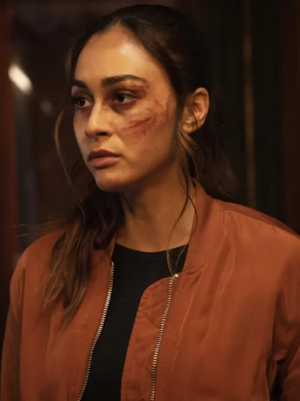 Raven Reyes The 100 Brown Bomber Jacket