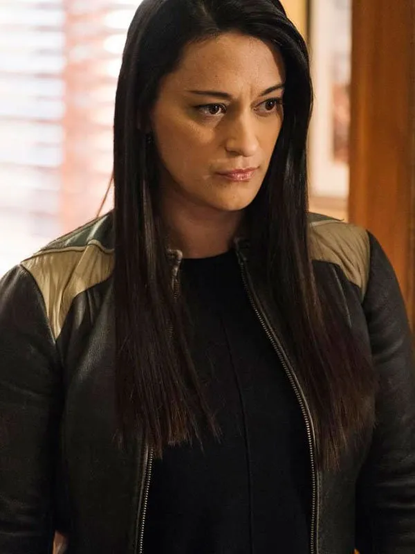 Resident Alien Asta Twelvetrees Black Leather Jacket - Image 2