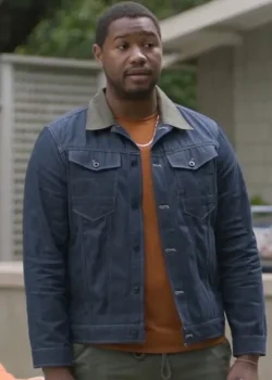 Sean Shrinking Tv Series Blue Cotton Jacket