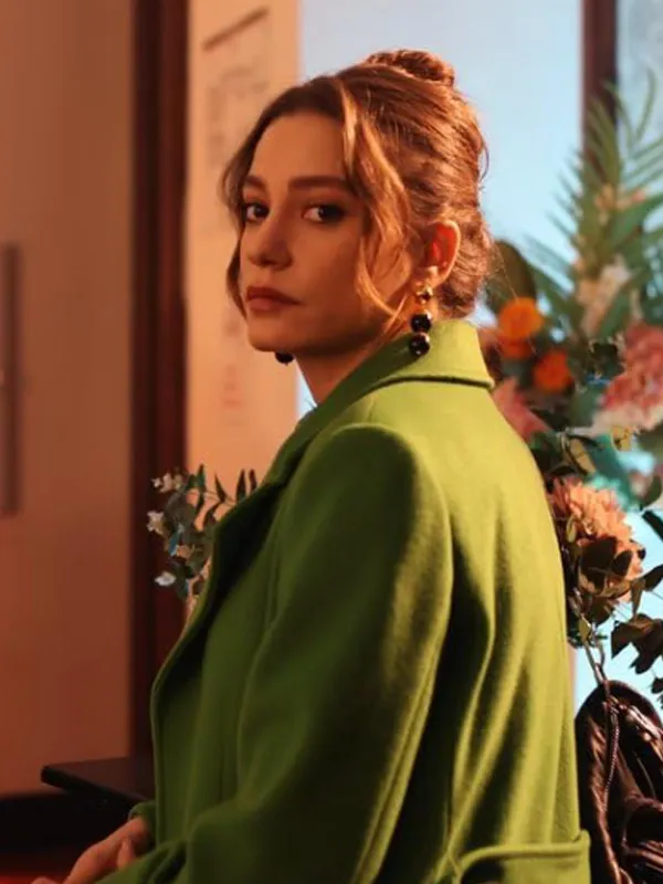 Devin Akin The Family S01 Green Wool Coat - Image 3