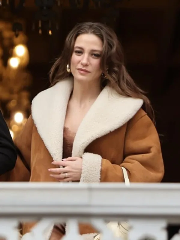 Devin Akin The Family S02 Brown Shearling Jacket - Image 2