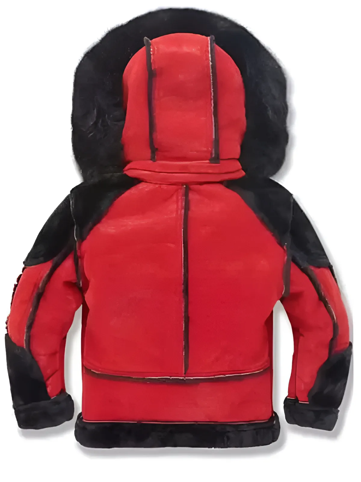Shearling-Men-Red-and-Black-Hooded-Leather-Jacket