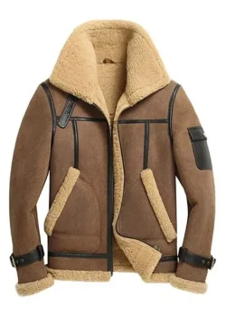 Sheepskin Brown B3 Flight Jacket