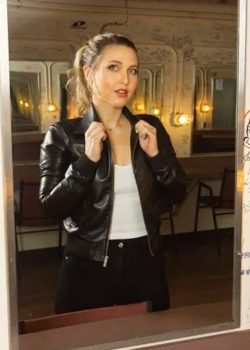 Taylor Tomlinson Have It All Black Leather Jacket