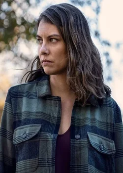 The Walking Dead S10 Maggie Rhee Flannel Plaid Jacket