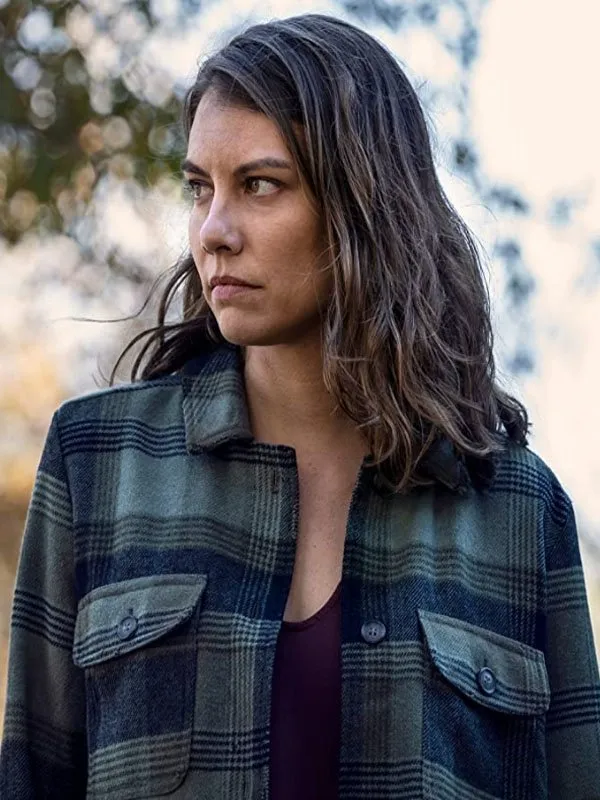 The Walking Dead S10 Maggie Rhee Flannel Plaid Jacket