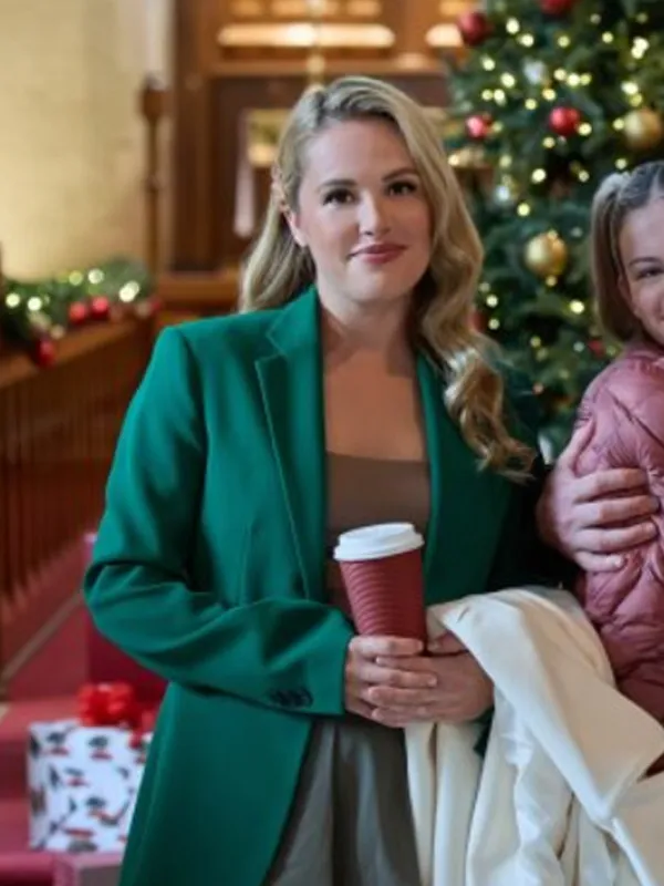 Tina Mitchel Unwrapping Christmas Tina’s Miracle Green Blazer