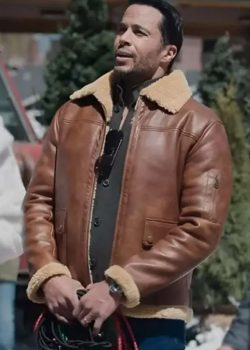 Matt Cedeño Best Christmas Ever 2023 Brown Jacket