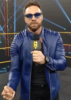 WWE LA Knight Blue Jacket